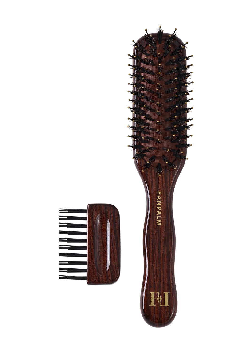 Boar- & Nylon hårbørste, Tall Slim - Glossy Brown